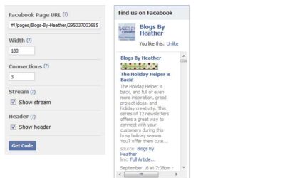 Adding the Facebook Like Box to your Blog’s Sidebar