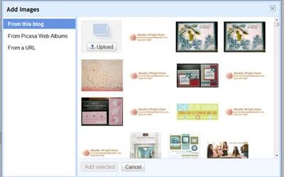 Blogger has a new look when using Insert Image!!!