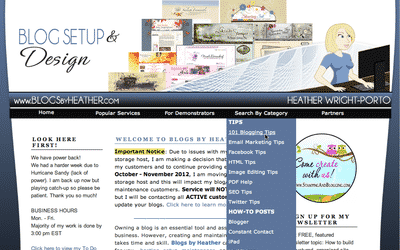 New Dropdown Menu! Easier to find what you’re looking for here at Blogs By Heather