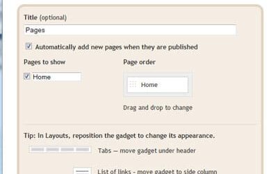 Blogger Now Has PAGES!!!!!